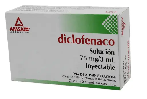 DICLOFENACO 2 FA 75MG/3 ML DICLOFENACO DIETILAMONIO ANTIINFLAMATORIO NO ESTEROIDEO