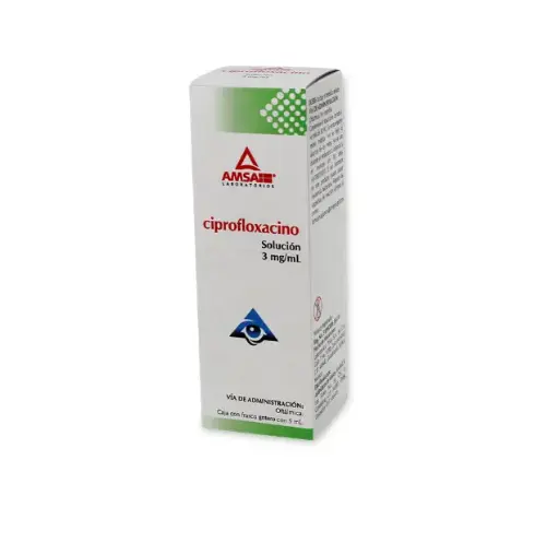 CIPROFLOXACINO 1 GOT 3MG/5 ML CIPROFLOXACINO ANTIBIÓTICO