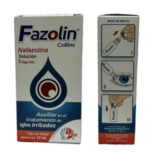 FAZOLIN 1 SOL OF 1MG/15 ML NAFAZOLINA DESCONGESTIVO OCULAR 