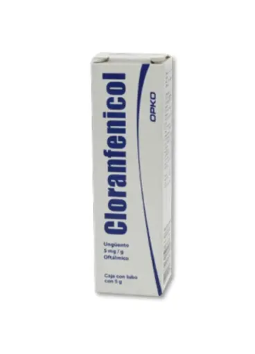 CLORAFENICOL UNG OFTALMICO 1% 5G CLORANFENICOL ANTIBIÓTICO
