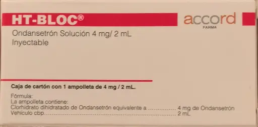 HT-BLOC ONDANSETRÓN INYECTABLE 4MG/2 ML 1 AMPOLLETA
