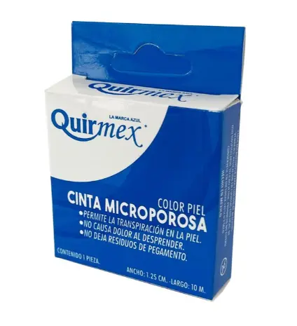 QUIRMEX CINTA MICROPOROSA 1.25 CM X 10 CM