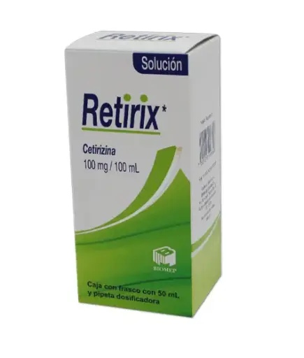 RETIRIX 1 SOL 100MG/100 ML CETIRIZINA ANTIHISTAMÍNICO