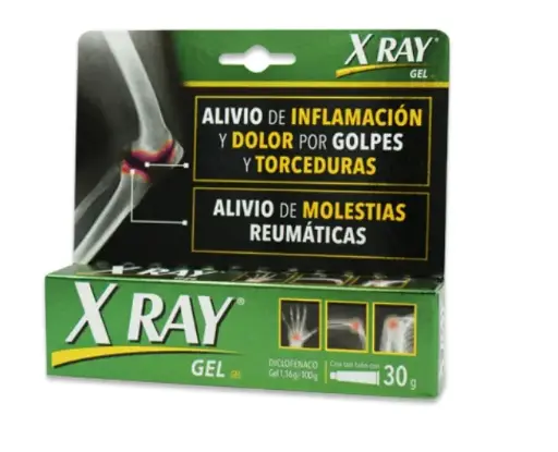 X RAY 1 GEL 30 G DICLOFENACO DIETILAMONIO ANTIINFLAMATORIO NO ESTEROIDEO