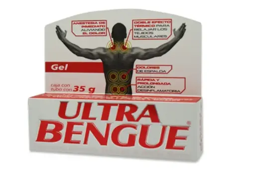 ULTRA BENGUE 1 PZA 35 G NAPROXENO;LIDOCAINA;SALICILATO DE METILO ANALGÉSICO / ANTIINFLAMATORIO