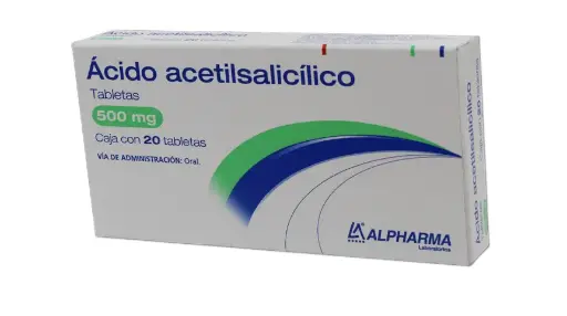 ACIDO ACETILSALICILICO 20 TAB 500 MG ACIDO ACETILSALICILICO ANTIINFLAMATORIO