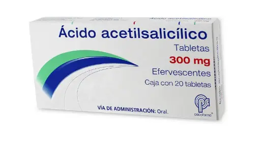 ACIDO ACETILSALICILICO EF 20 TAB 300 MG ACIDO ACETILSALICILICO; ANTIINFLAMATORIO
