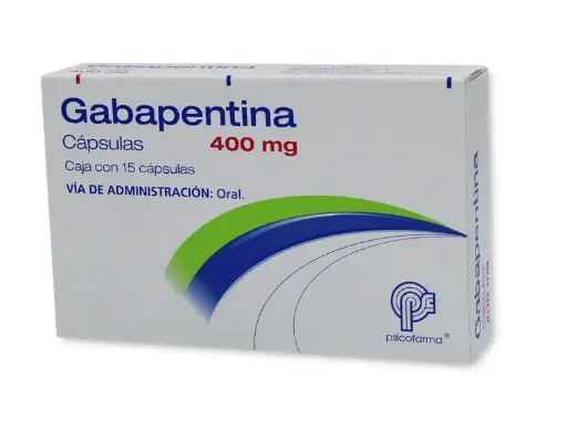 GABAPENTINA 15 CAPS 400 MG GABAPENTINA ANTICONVULSIVO