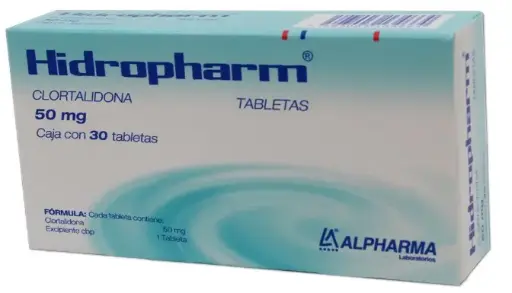 HIDROPHARM 30 TAB 50 MG CLORTALIDONA DIURÉTICO