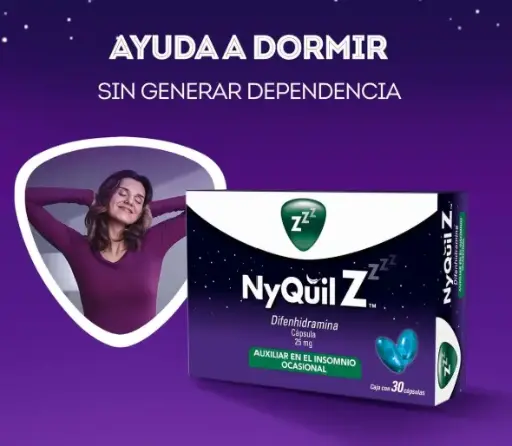 NYQUIL Z DIFENHIDRAMINA 25 MG 30 CAPSULAS