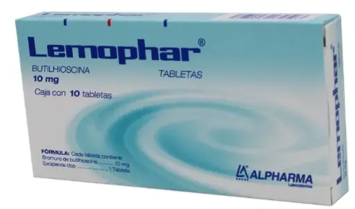 LEMOPHAR 10 GRAG 10 MG BUTILHIOSCINA ANTIESPASMÓDICO 