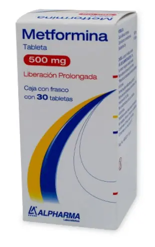 METFORMINA LP 30 TAB 500 MG METFORMINA ANTIDIABÉTICO 