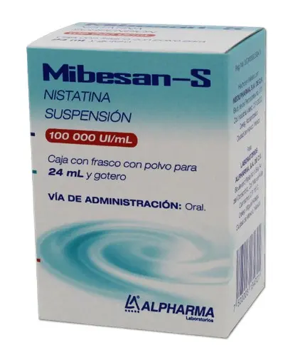 MIBESAN-S 1 SUSP 1 UI /24 ML NISTATINA ANTIMICÓTICO