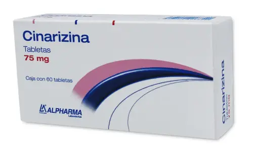 CINARIZINA 60 TAB 75 MG CINARIZINA TRATAMIENTO DEL VÉRTIGO
