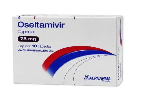 OSELTAMIVIR 10 CAPS 75 MG OSELTAMIVIR TRATAMIENTO INFLUENZA TIPO A Y B