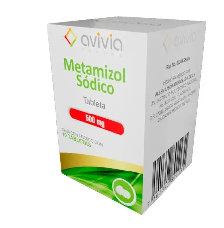 METAMIZOL SODICO 10 TAB 500 MG METAMIZOL SODICO ANALGÉSICO/ANTIPIRÉTICO