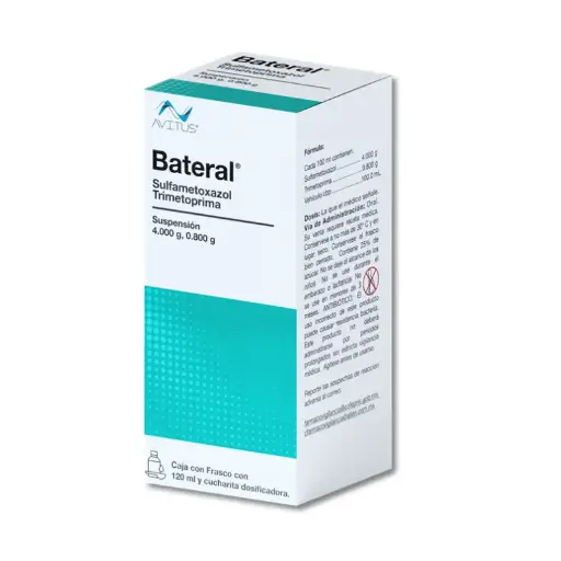 BATERAL 1 SUSP 40/200MG/5/120 ML AVITUS TRIMETOPRIMA;SULFAMETOXAZOL ANTIBIÓTICO